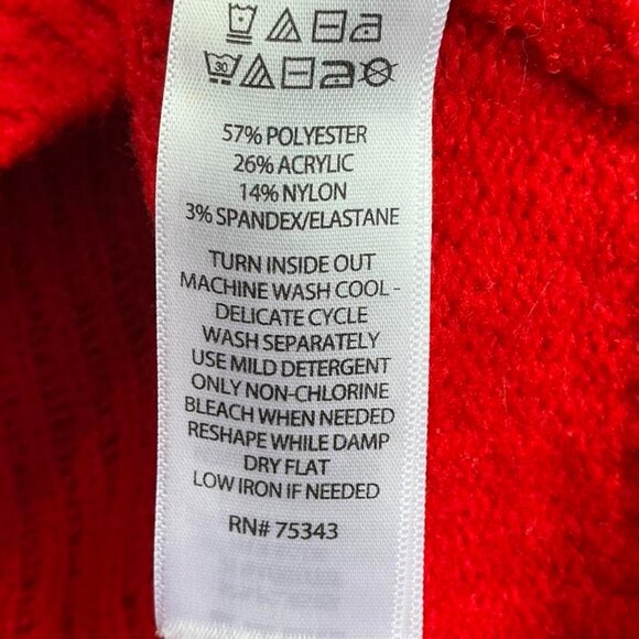 Cupcakes & Cashmere red French Bulldog sweater knit crewneck Large - Picture 4 of 4